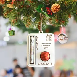 Christmas Decorations 2024 Money Cash Gift Creative Tree Pendant Decoration Envelope Card Wine Bottle Home Navigation 231114
