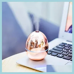 Essential Oils Diffusers Usb Portable Desktop Egg Air Humidifier Mist For Home Office Bedroom Baby Room Car Metalic Drop Delivery Ga Dh705