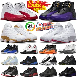 Cherry 12s Basketball Shoes Jumpman 12 13 Field Purple Taxi 13s Celestine Blue Wolf Grey Wheat Womens Mens Trainers Outdoor Sports Sneakers