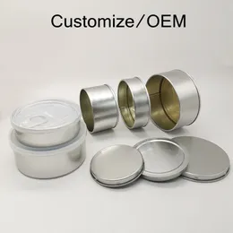 Customize Metal Can 3.5 Gram Empty Tin Cans Packaging Easy Pull Ring Aluminum Food Grade Press In Jars All Size OEM Available Customized