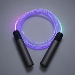 Jump Ropes Rechargeable Battery Glowing Skipping Rope Flashing Skipping Jump Ropes For Adults Children Fitness Exercise Skip Rope 230414