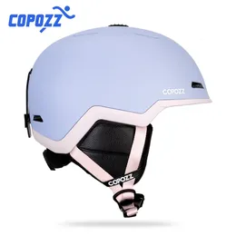 スキーヘルメットCopozz Winter Ski Snowboard Helmet Half-Courvered Anti-Impact Safety Helmet Cycling Snowmobile Ski Protective for Adult and Kid 231114