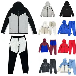 2023 Tech Fleece Full Zip Hoodie Hort 남자 Deigner Port Trackuit Black Pant Pace Cotton Trour Women Jogger Runger Fashion