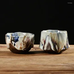 컵 접시 Ru Kiln Ceramic Tea Cup 중국 스타일 액세서리 창조적 인 레트로 홈 커피 머그잔 마스터 워터