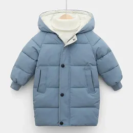 Down Coat Kids Coats Baby Boys Jackets Fashion Warm Girls Hooded Snowsuit For 310y Teen Children Thick Long Outerwear Winter Clothes 231113