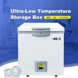 -86 graders ultra låg temperatur Frys 50L Laboratory Deep Freezer för prover Lagrade labbtillbehör 85