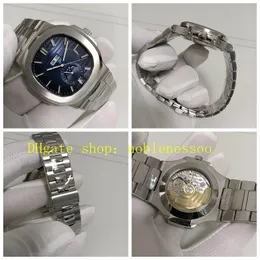 Imagem real 904L relógio de aço masculino mostrador azul 40,5 mm calendário anual 5726 / 1A-014 GR fábrica GRF CAL.324 S QA LU 24H movimento relógios esportivos automáticos relógio de pulso