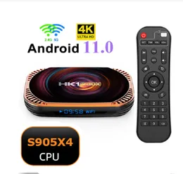 HK1 RBOX X4 Android TV BOX Amlogic S905X4 Quad Core 4GB 64GB Smart TV BOX 8K Video 5G Dual WIFI 1000M LAN BT4.1