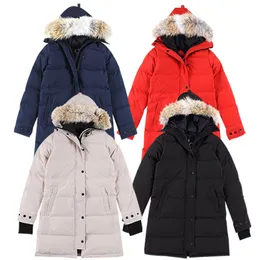 Abiti firmati di alta qualità Canada G15 Shelburne Parka da donna Cappotto da uomo Capispalla invernale Piumino Piumini d'anatra bianchi Lupo Vera pelliccia Parka da donna con distintivo XS-XL