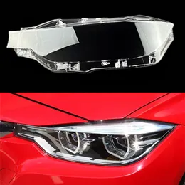 För BMW F30 F35 3 Series 2016 2017 2018 2019 Bilens främre strålkastarobjektiv Lampskärmslampan Glasslampcover CAPS Strålkastarskal