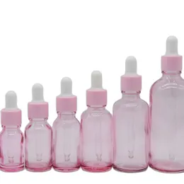 Cam damlalık şişeleri toz halka beyaz örnek özü yağ şişesi kozmetik bölünmüş boş ince seyahat taşınabilir 5ml 10ml 20ml 30ml 50ml 100ml paketleme çantası
