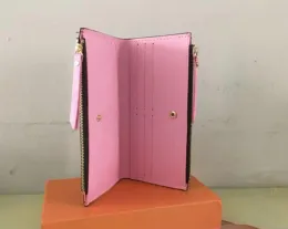 Portafoglio con doppia cerniera Portafoglio da donna Borsa con cerniera Portafoglio femminile Porta carte di moda Tasca lunga Borsa da donna AA