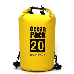 Utomhuspåsar vattentät hink enkel axel handväska drift väska vattentät strand simning flytande torr läger ryggsäck 231114