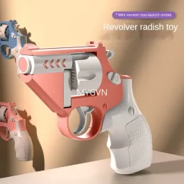 Squirt Revolver Toy Gun Mini Pistol Toy Gun Non-Firing Scientific and Education Model Birthday Gift Decompression Gift Funny Toy