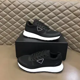 رجال فاخرون شهيرون أحذية غير رسمية Polarius Runeakers Italy Hot Popular Fluge Band Black White Blue Leather Low Top Top Designer Lightnes Athletic Shoes Box EU 38-45