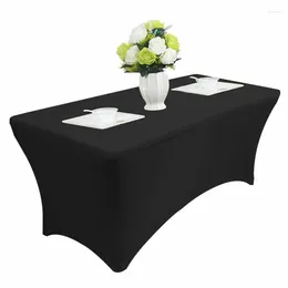 테이블 천 4 피트/6 피트 단색 전기 커버 홈 부엌 식사 결혼식 연회 파티 야외 식탁보 장식