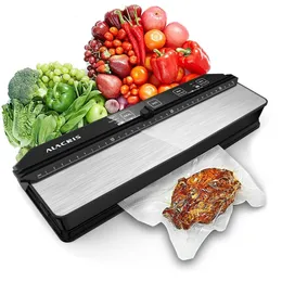 Andere Küchenwerkzeuge ALACRIS Doppelpumpen-Lebensmittel-Vakuumiergerät 5-Modus Automatische Verpackungsmaschine Filmpacker mit 15 Beuteln 231114