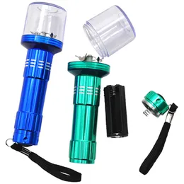 Flashlight Electric Herb Grinders aluminum alloy Smoking Tobacco Crusher Automatic Electronic Grinder Auto