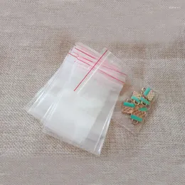Torebki biżuterii 1000pcs 8x12 torby ziplock przezroczyste plastikowe przezroczyste zablokowanie PE Torba do tkaniny/świątecznych/prezent/biżuteria Wyświetlacz opakowania
