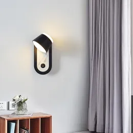 Lampa ścienna szkło nowoczesne łazienka próżność antyczna drewniana koło pasowe LED LED LED do sypialni retro