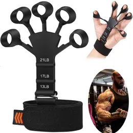 Hand Grips Silicone Strengthener Gripster Stretcher Guitar Athletes Finger Exerciser Fitness Stretcher Hand Grip Trainer Hand Strengthene 231113