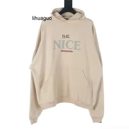 Tshirt Balencaigaly Fleece Balencigaly Men's Unisex Plus Size Clotes Hoodies Cot Sweatshirts Women Tops Mens Hooded Hoodiesジャケット学生カジュアル1k2m