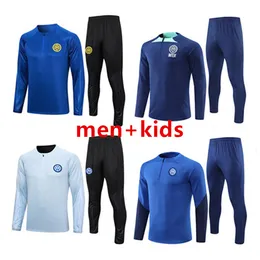 23 Inters Milano Tracksuit Jerseys Tuta Maglia 2023 2024 Inter Milanos Training Suit Sursetement Foot Camiseta Chandal Kit Football Men and Kids Uomo Calcio Maillot