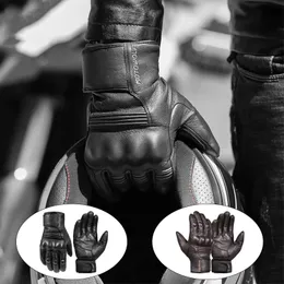 Fünf-Finger-Handschuhe, Winter, wasserdicht, Motorrad-Handschuhe, Lederhandschuhe für Herren, thermisch warm, innen, Touchscreen, Motorrad, MTB, Fahrrad, Reithandschuhe, 231113