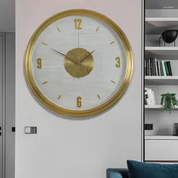 Väggklockor Stylish Silent Nordic Clock Luxury Modern Creative Gold Kitchen Living Room Orologio Da Parete Decor WK50WC