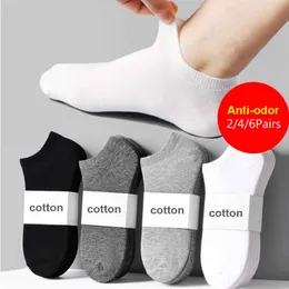 Sports Socks 246 PCS Beskable Ankel osynliga båtar Män Bomull Kort lågklipp Sport för avslappnad strumpa 230413