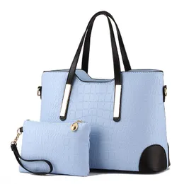 HBP Handbags Purses Women Totes Bag Handbag Purse Set 2 Pieces Bags Composite Clutch Female Bolsa Feminina Sky Blue 1083
