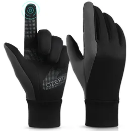 Sports Gloves OZERO Unisex Winter Thermal Cycling Full Fingers Bicycle MTB Bike Riding Racing Touch Screen 231114