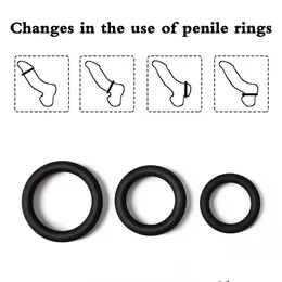Andra hälsoskönhetsartiklar manliga cockrings penis ring fördröjning utlösning scrotal bindande boll bår anillos dhmib