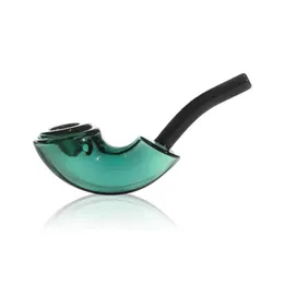 Ultimi tubi di vetro spessi Pyrex stile avvolgimento colorato Tubo filtro portatile Dry Herb Tabacco Cucchiaio Ciotola Handpipes Fumo manuale Bocchino fatto a mano DHL