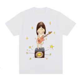 Herr t-shirts yoshitomo nara gitarr sommar t-shirt bomull män t shirt tee tshirt kvinnor 230414