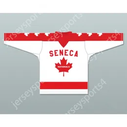 Custom White 99 Seneca Nationals Hockey Jersey Metro Junior B Hockey League New Top Top Sitched S-L-XL-XXL-3XL-4XL-5XL-6XL