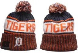 Tigers Beanie Detroits Beanies All 32 Teams Knitted Cuffed Pom Men's Caps Baseball Hats Striped Sideline Wool Warm USA College Sport Knit hats Cap For Women a0