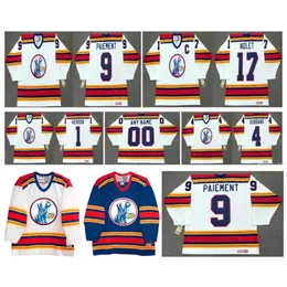 SJ Vintage Kansas City Scouts Jersey 1 Denis Herron 4 Steve Durbano 9 Wilf Paiement 17 Simon Nolet White Custom Name Nummer Retro CCM Hockey