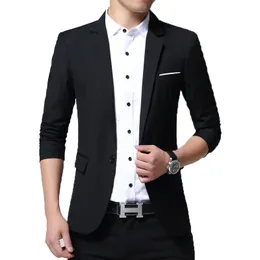 Męskie garnitury Blazers Browon Spring Autumn Men Kurt Suit One Button Korean Style Blazer Non-Ironing Mens Wedding Tuxedos Suits Blazer Masculino 231113