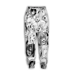 3D Prind Men Mulher Anime Harajuku Comprimento Completo Sorto Ponta de Inverno Casual Funny Troushers 004