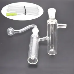 Wholesale cheap clear Glass Bong hookahs Beaker Bongs ice catcher classical smoking oil rig pipes with 10mm glass oil bowl ZZ