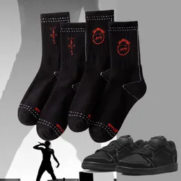 Sports Socks Cactus Jack Men Sport Sock Cotton Streetwear Street Style Hip Hop Skate Compression for Women 230413