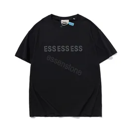 Summer Essentersss Tshirt Designer toppar herrkvinna Tshirt Men's Loose Elastic Shorts Hylsa Casual Chest F Letter Shirt Luxury Clothing Street Tshirt