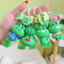 Party Favor Soft Glue Croak Frog Pendant Keychain Gift Creative Personality Couple Bag Cute Toy