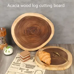 1PC, deska do krojenia drewna Acacia - nieregularna tablica z pniami drzew do kempingu i użytku w kuchni - trwałe i serwingowe i gadżet kuchenny
