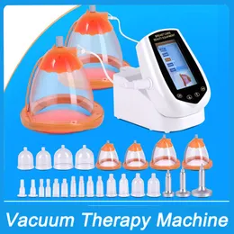 Newest XXL 27 Cups Breast Enlargement Vacuum Therapy Buttocks Cupping Machine with Micro Current Vibration Red Light Hip Lift Bust Enhancement