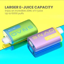 Original OVNS TIN MESH 6000 puffs puffs Puffs Disposable E cigarettes Vape Pen starter kit 15ml Pod 600mah Battery Authentic wholesale vapers desechables puff 6K