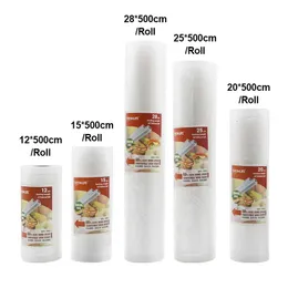Andra köksverktyg Tinton Life Food Vacuum Sealer Storage Saver Påsar Vakuumplastrullar 5 Storlek Väskor för tätare för att hålla maten färsk 231114