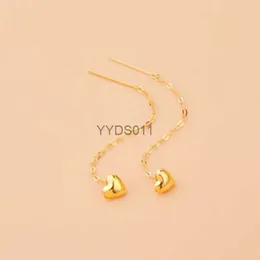 2024 Stud ZHIXI Real 18K Gold Drop Earrings Au750 Fine Jewelry Grain Ear Wire Wedding Trendy Party Gift For Women