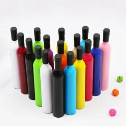 Kreativer Flaschenschirm, multifunktional, doppelter Verwendungszweck, Silber-Kolloid-Regenschirme, modischer Kunststoff-Weinflaschen-Sonnenschutz, praktisch, individuelles Logo